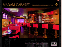 Tablet Screenshot of madamcabaret.com